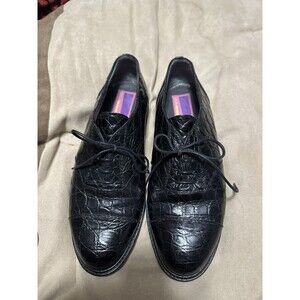 Men’s Susan Bennis/Warren Edwards Black Leather Loafers Size 7 Vintage